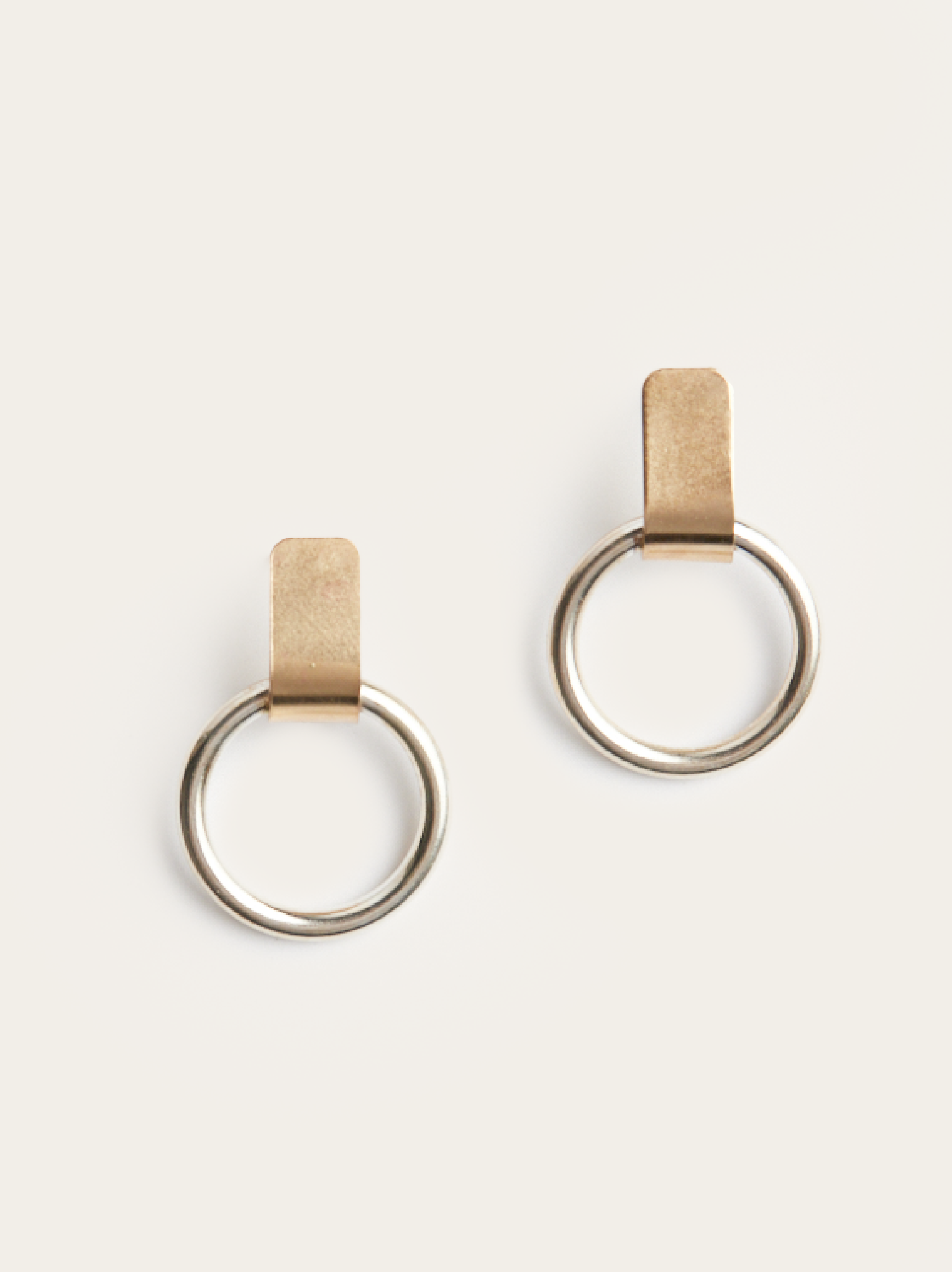 Fonda Two-Tone Drop Earrings