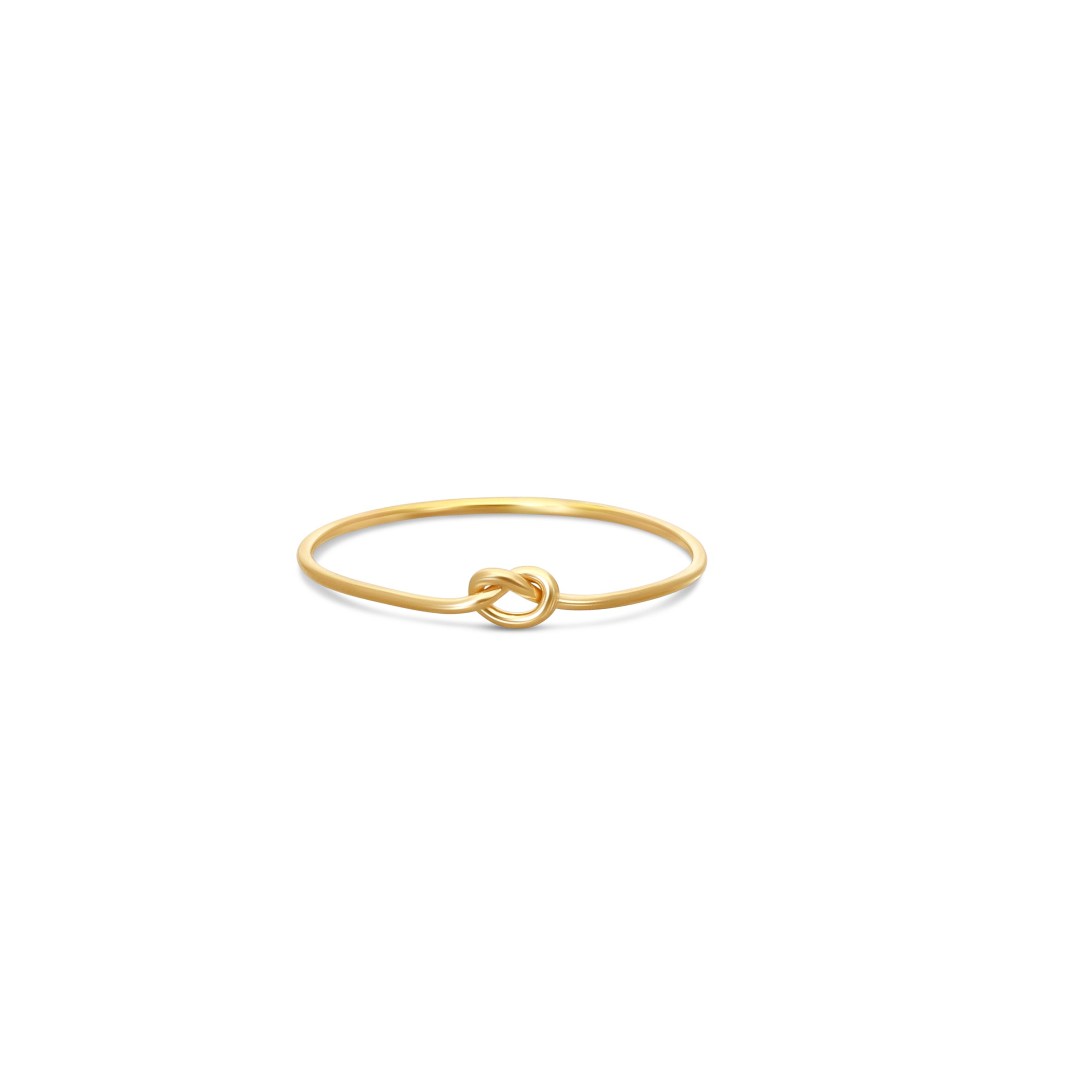 Forever Ring with a knot design on a white background