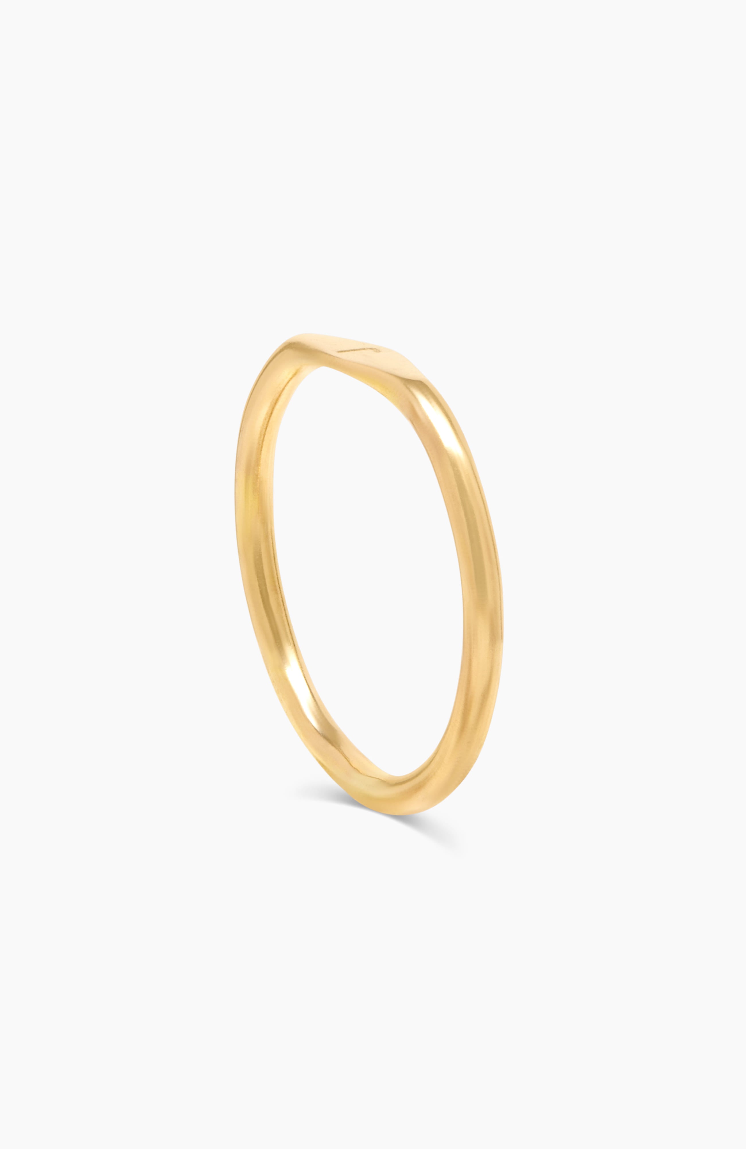 Mabel Dainty Signet Ring + Travel Case