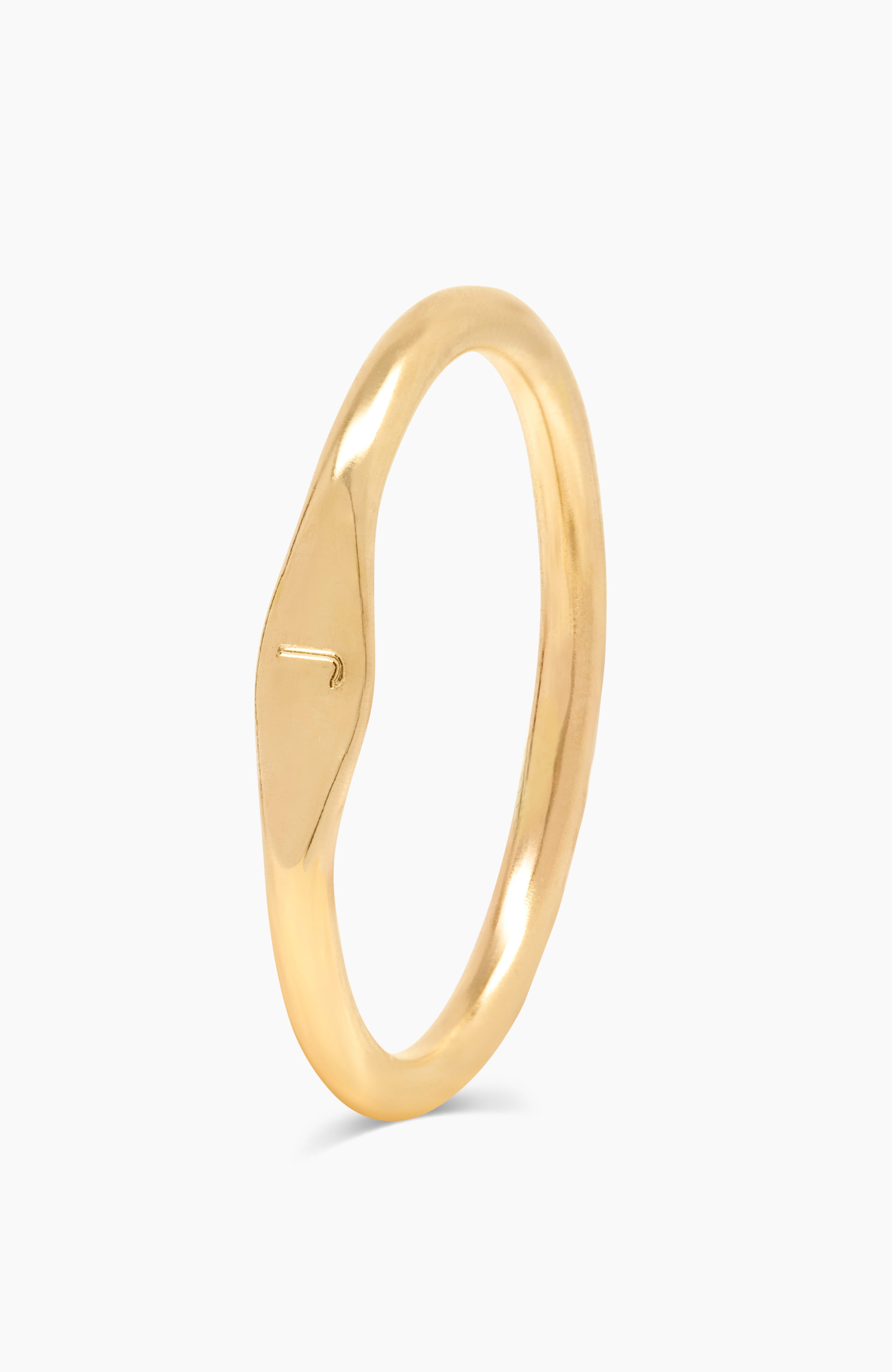 Mabel Dainty Signet Ring + Travel Case