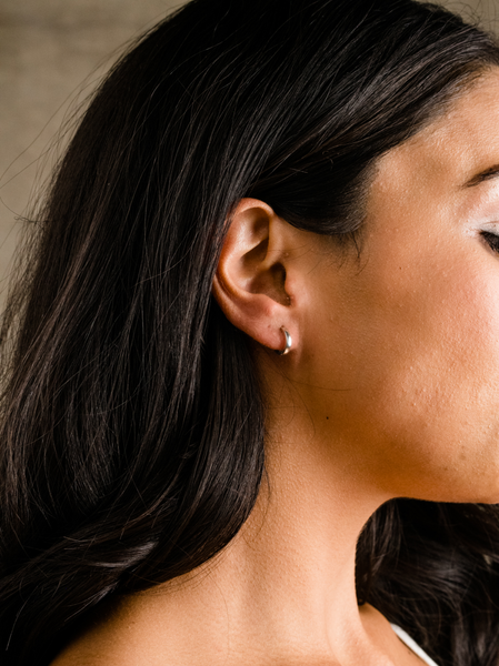 ★MIDNIGHT MOMENT.★ hole hoop earring mix bold hoop earring - gold - midnightmoment | 60% - Asian