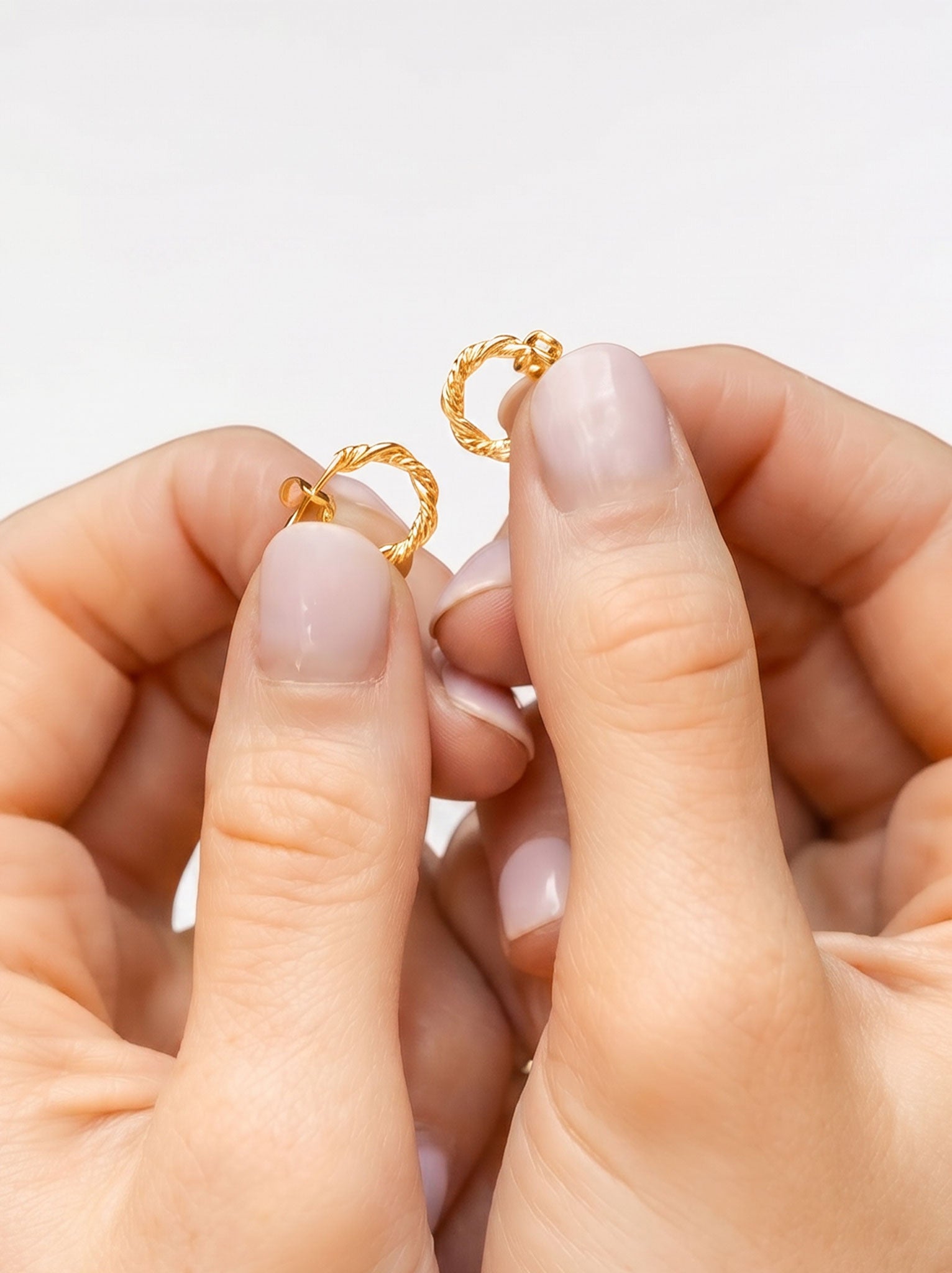 Braided Mini Hoops