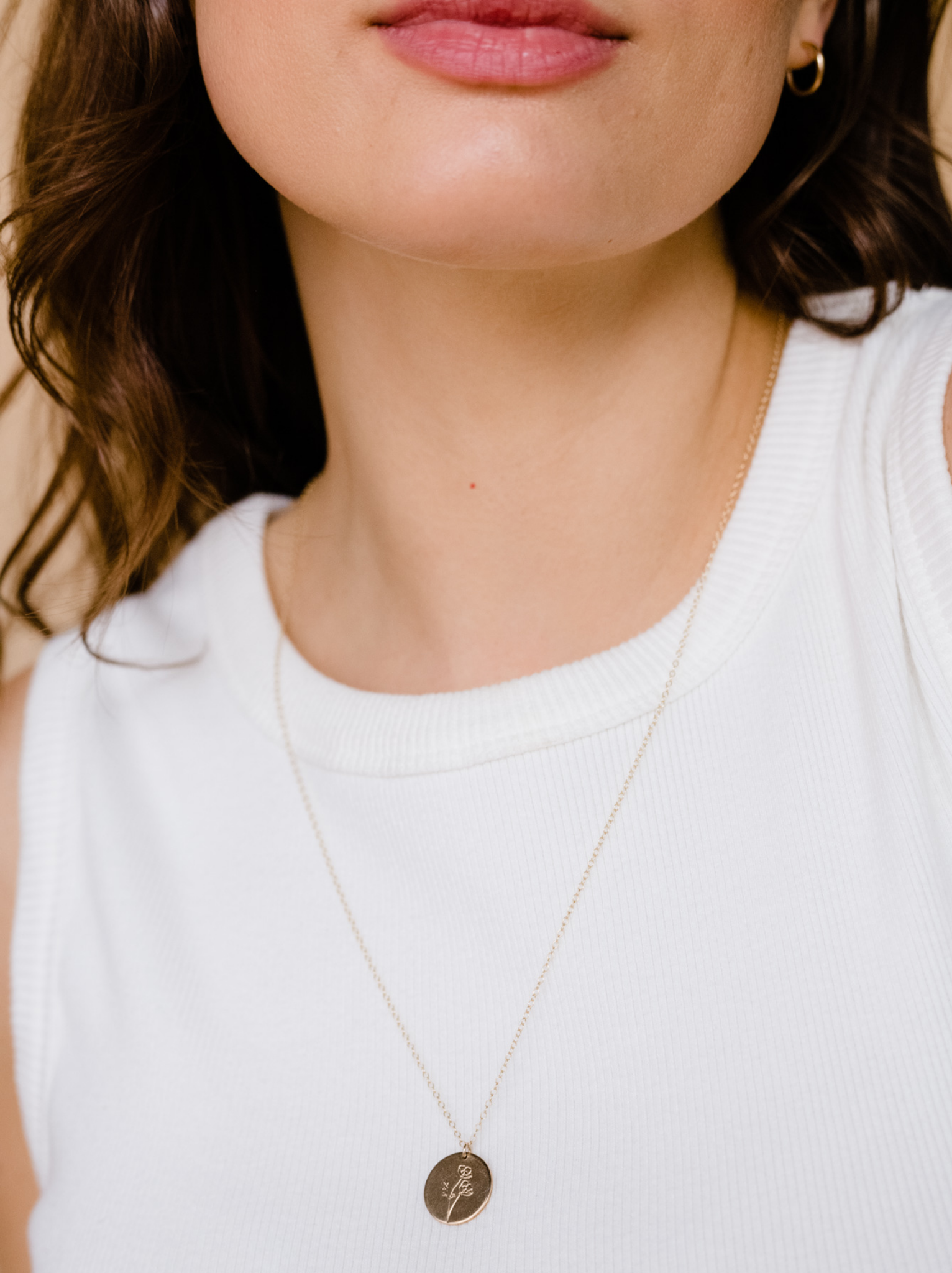 Arlisle Wildflower Bloom Necklace in Large Birth Flower 