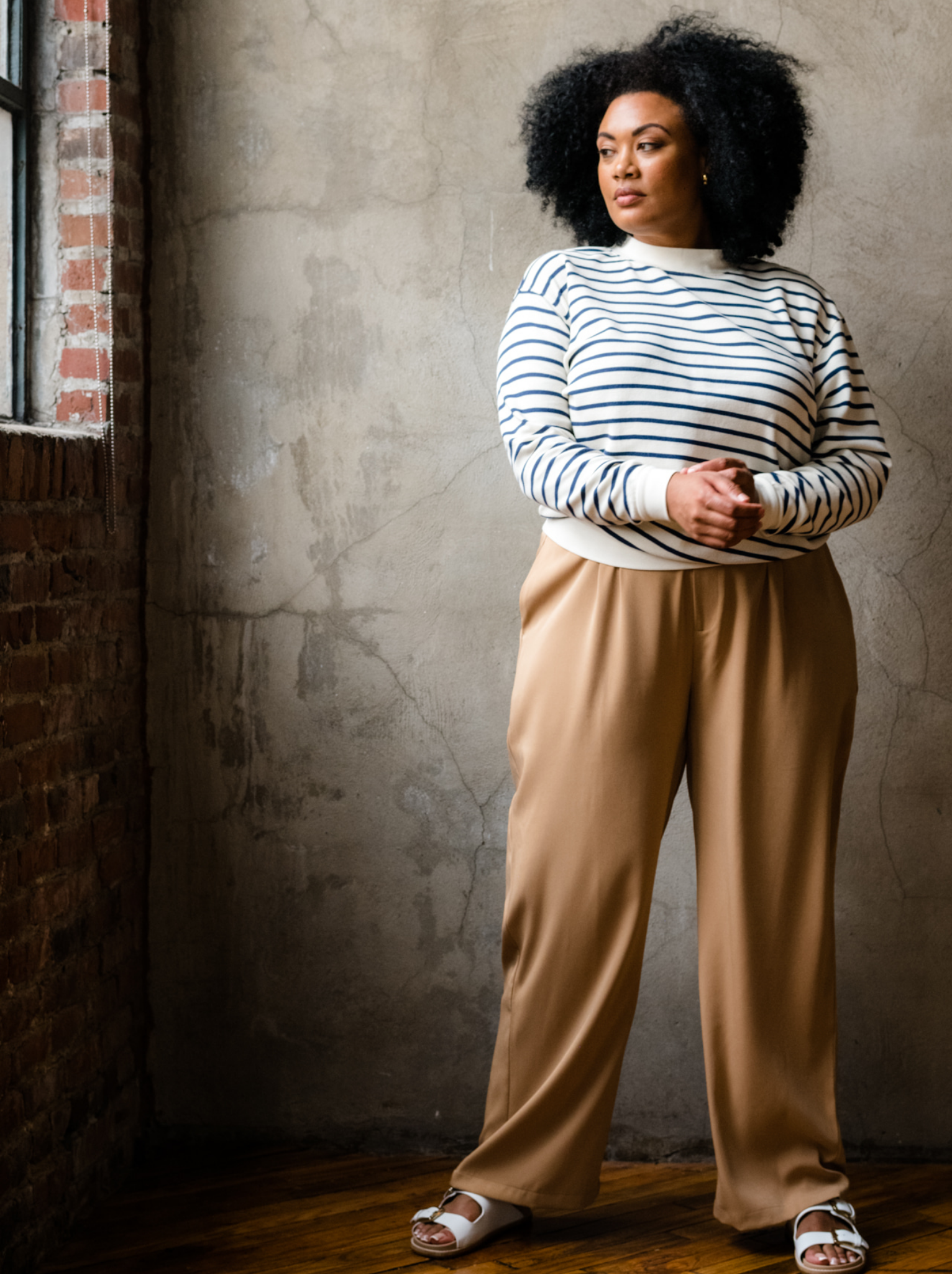 Claire Crepe Wide Leg Pant – ABLE Claire Crepe Wide Leg Pant – ABLE