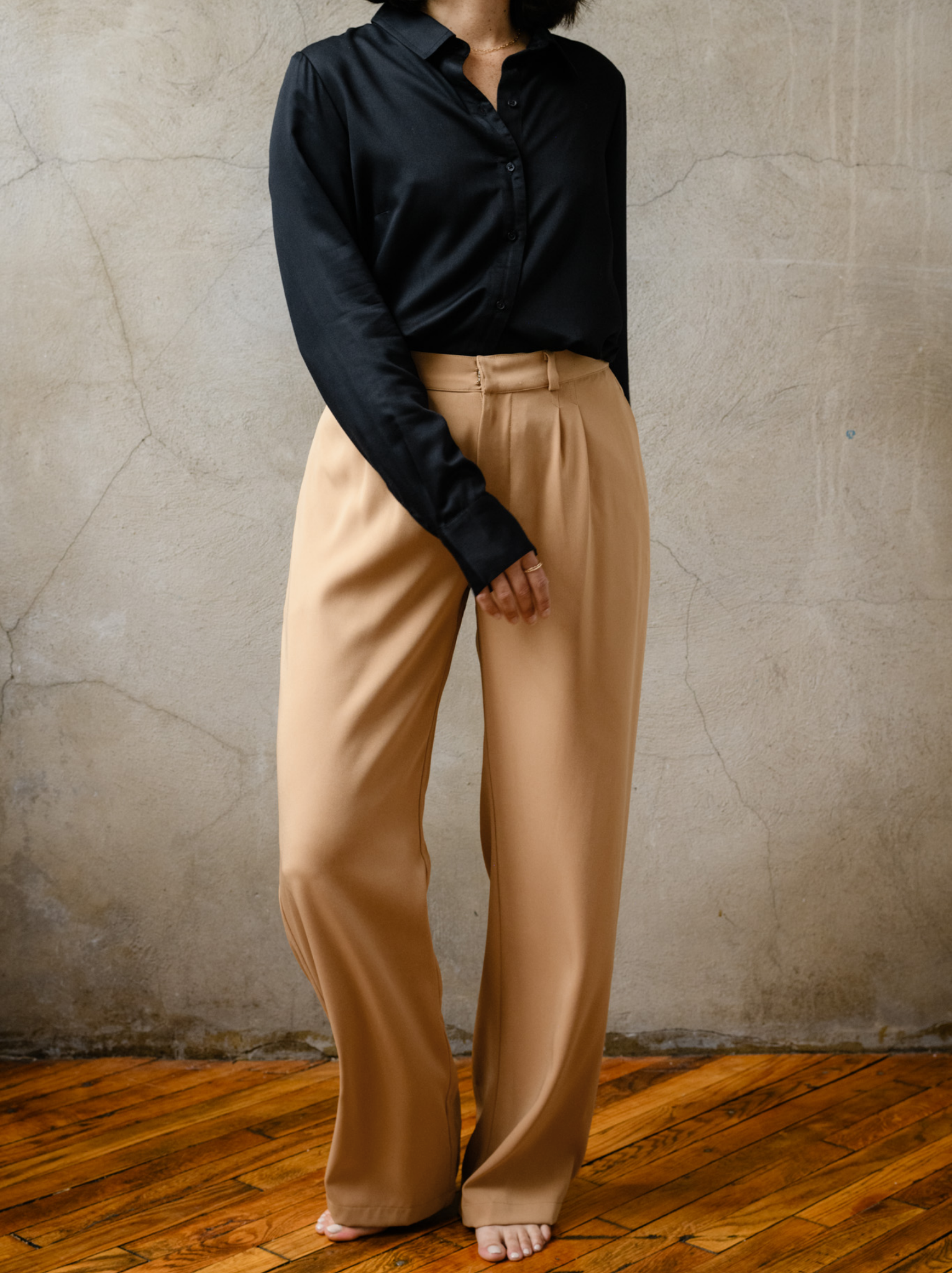 Claire Crepe Wide Leg Pant