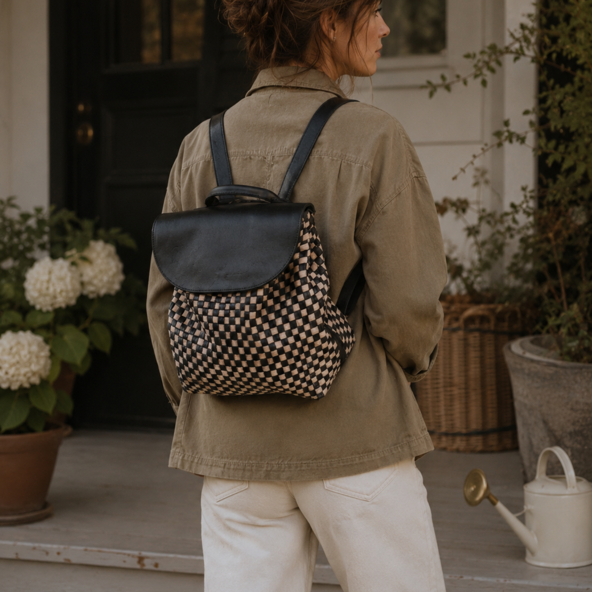 Elsa Basketweave Backpack