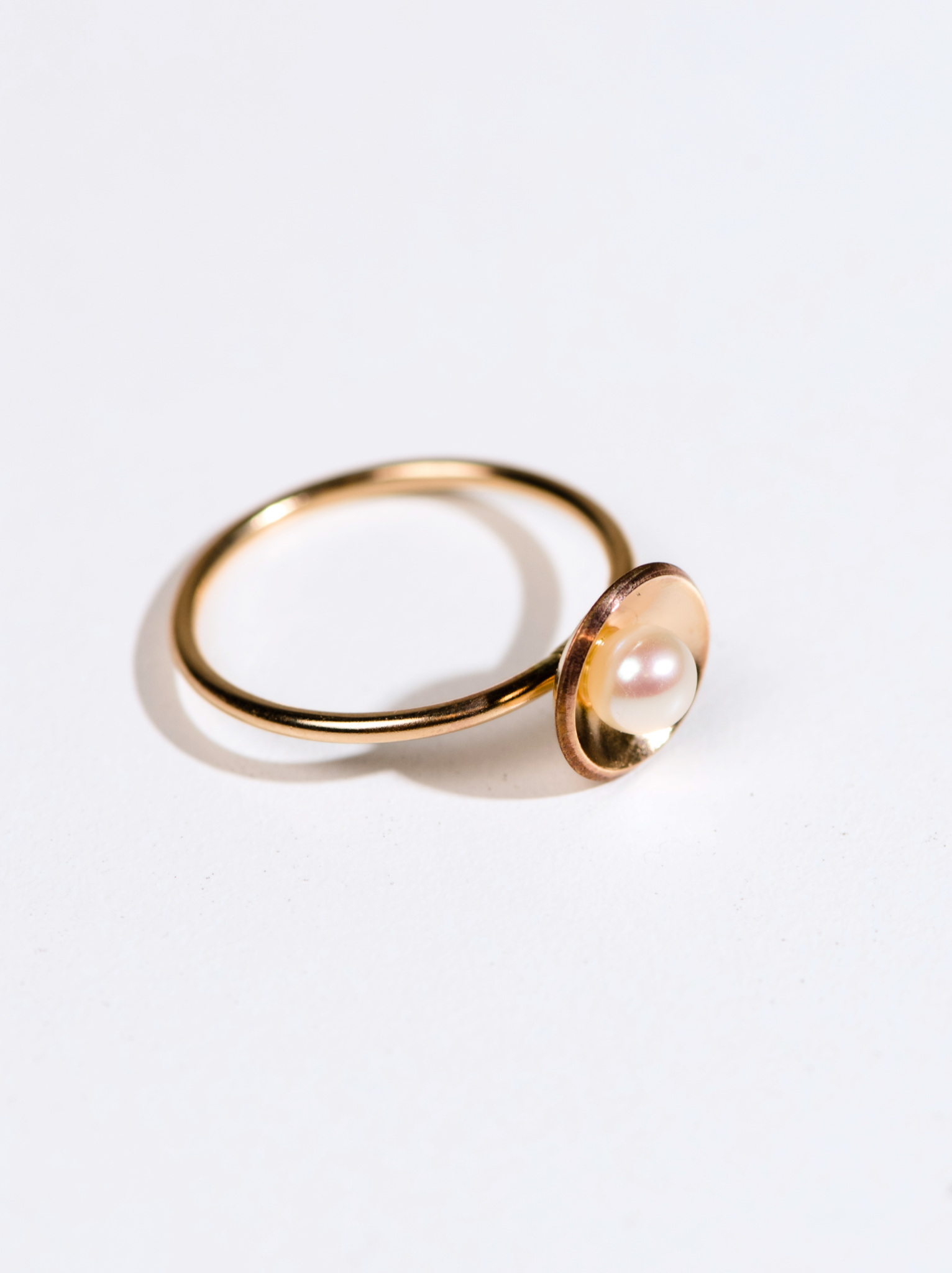 Emma Pearl Dish Ring
