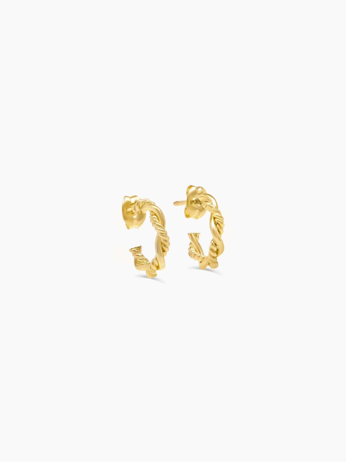 Faye Braided Mini Hoops