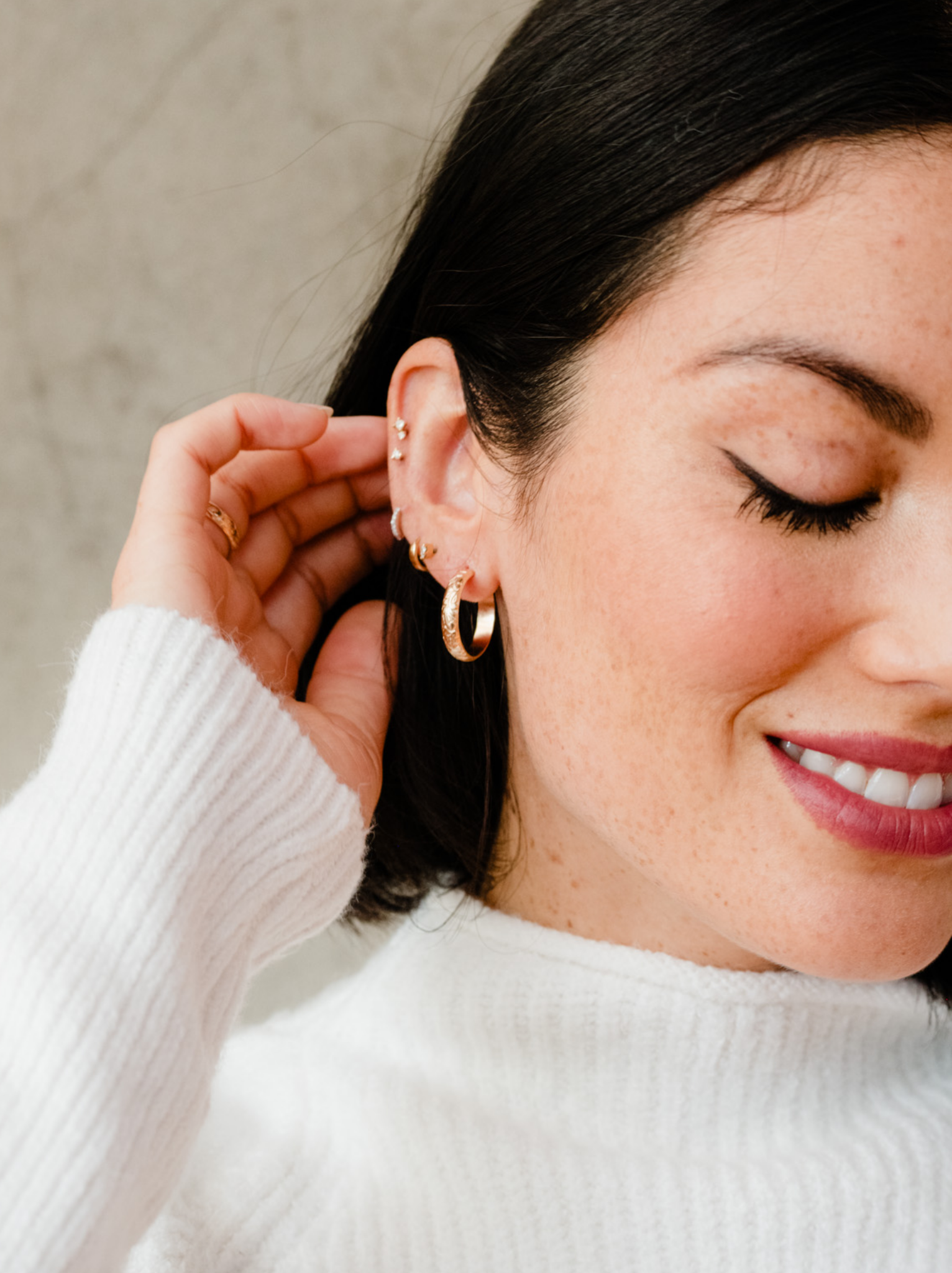 Filigree sales hoop earrings