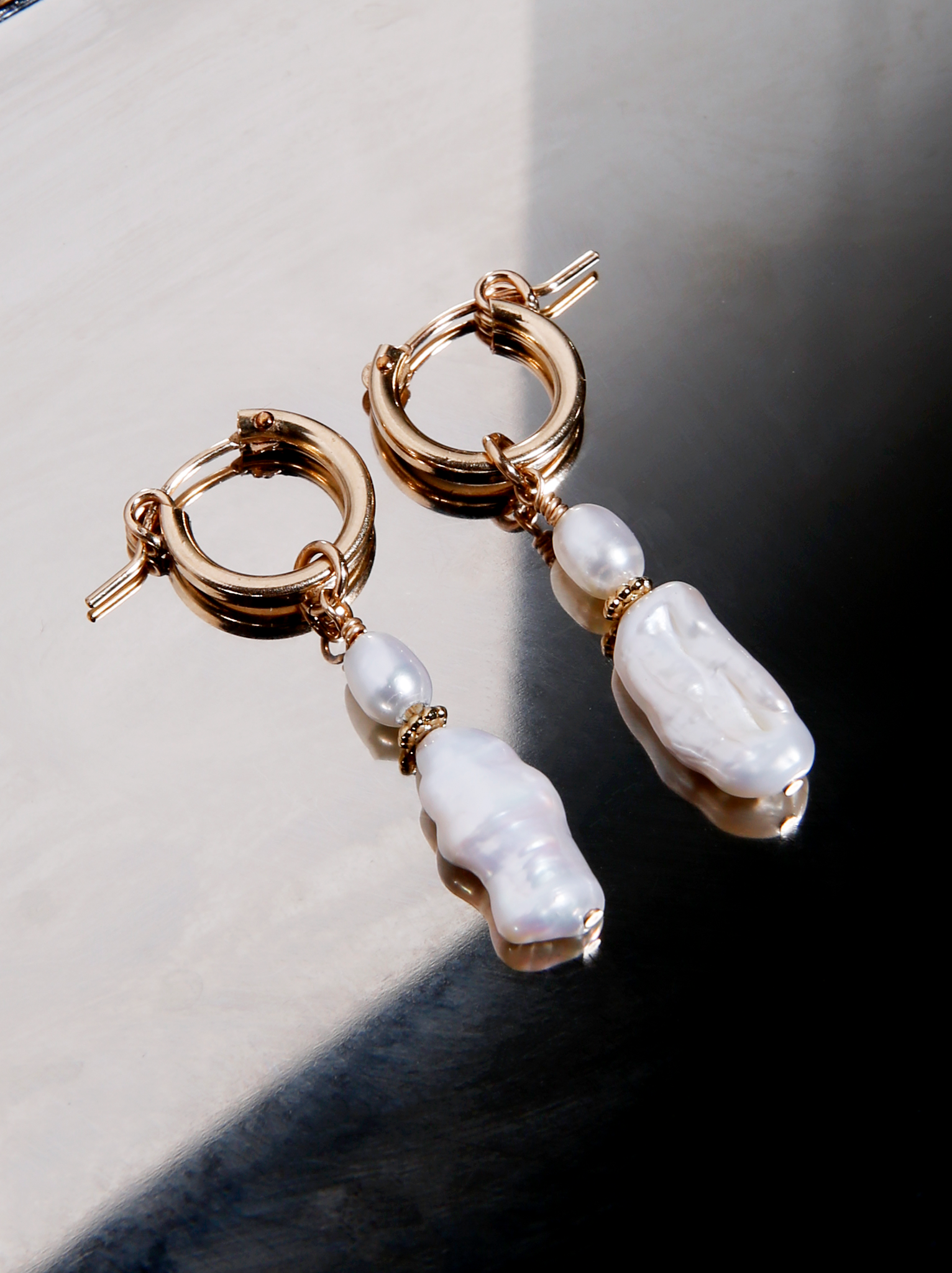 Radiant Freshwater Pearl Drop Earrings, Classic Yet Modern Styling,  Embellished Faux Pearls, Ideal Bridal Wear, Elegant Fashion Accessory -  Rovina Jewellery