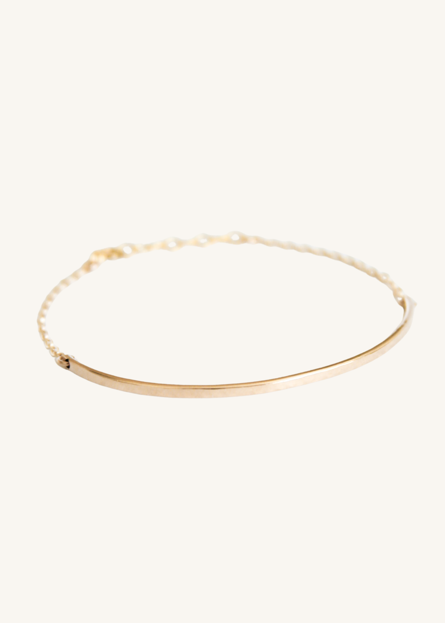 Hammered Half Cuff Bracelet