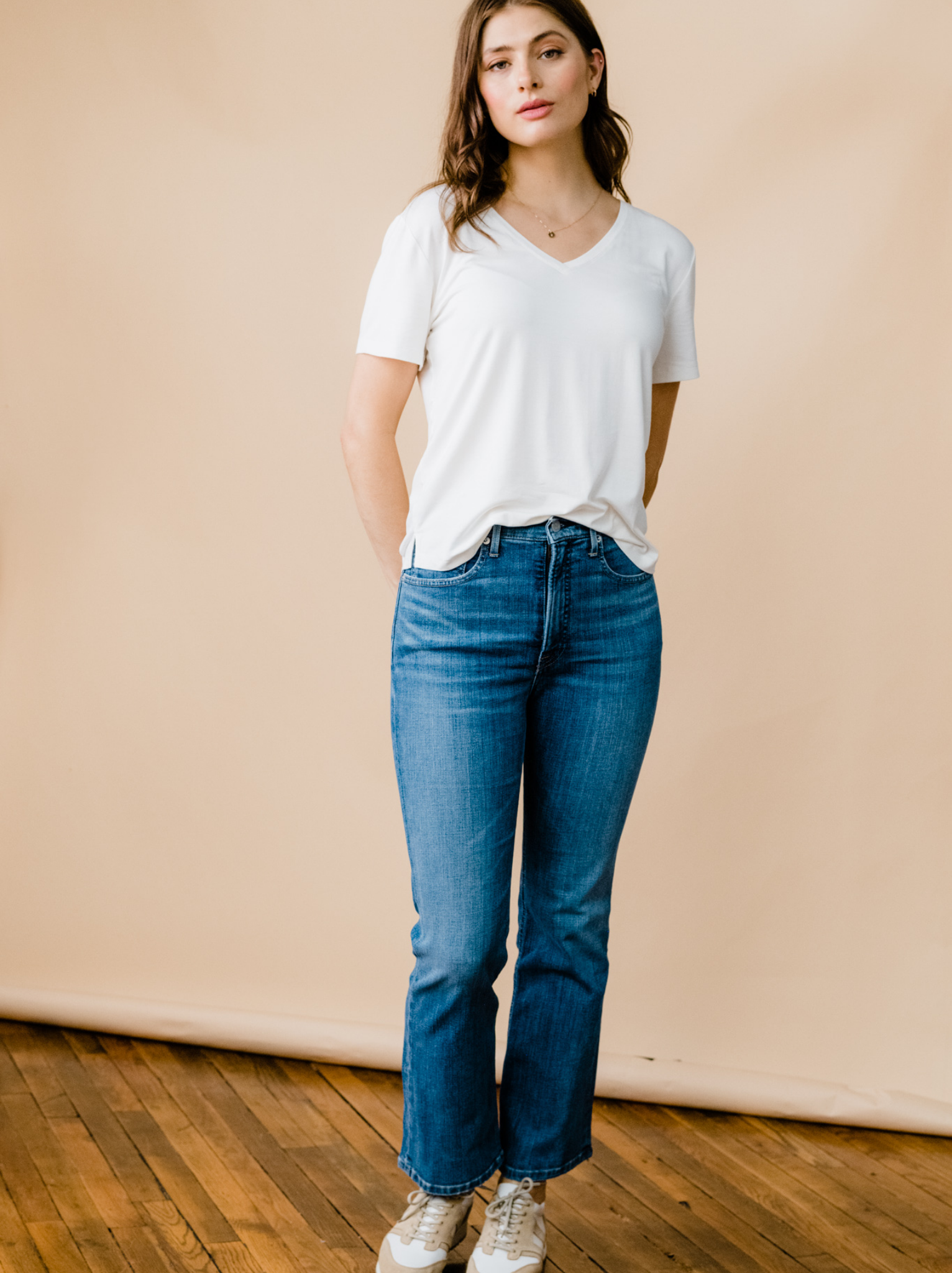 Komal Crossover Flare Jeans – Steps New York