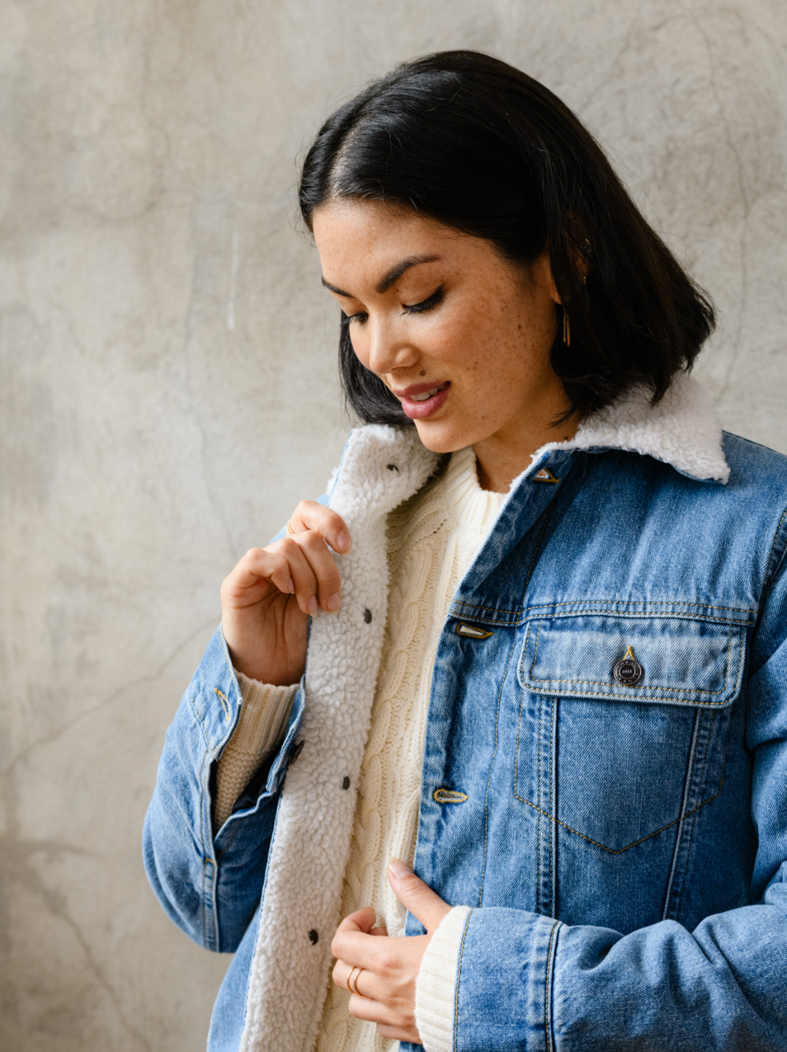 Shannon Sherpa Denim Jacket Able