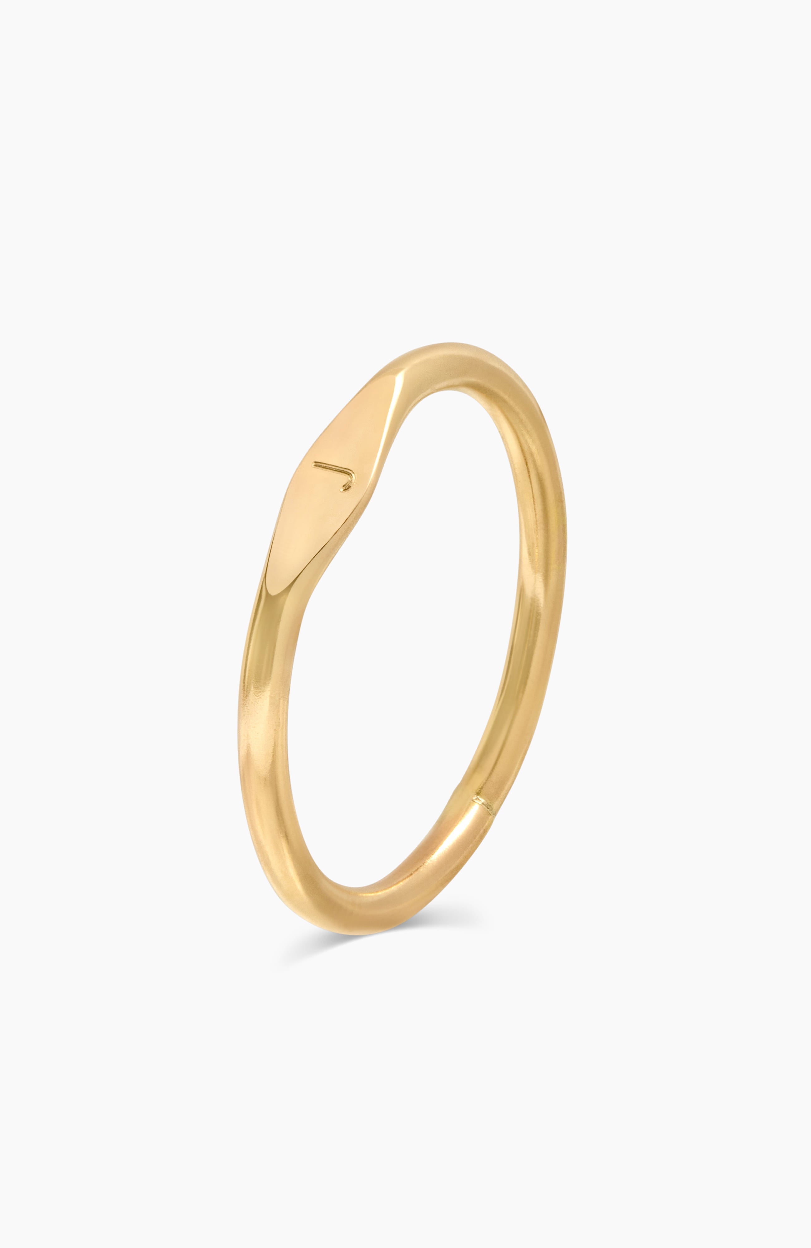 Mabel Dainty Signet Ring + Travel Case
