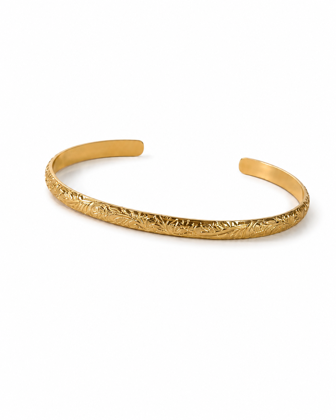 Filigree Gold-Filled Floral Cuff