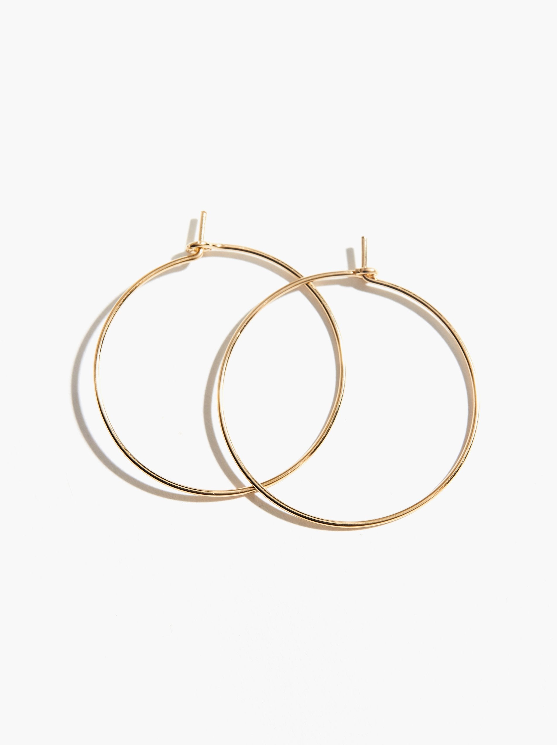 Essential V Hoop Earrings S00 - Fashion Jewelry