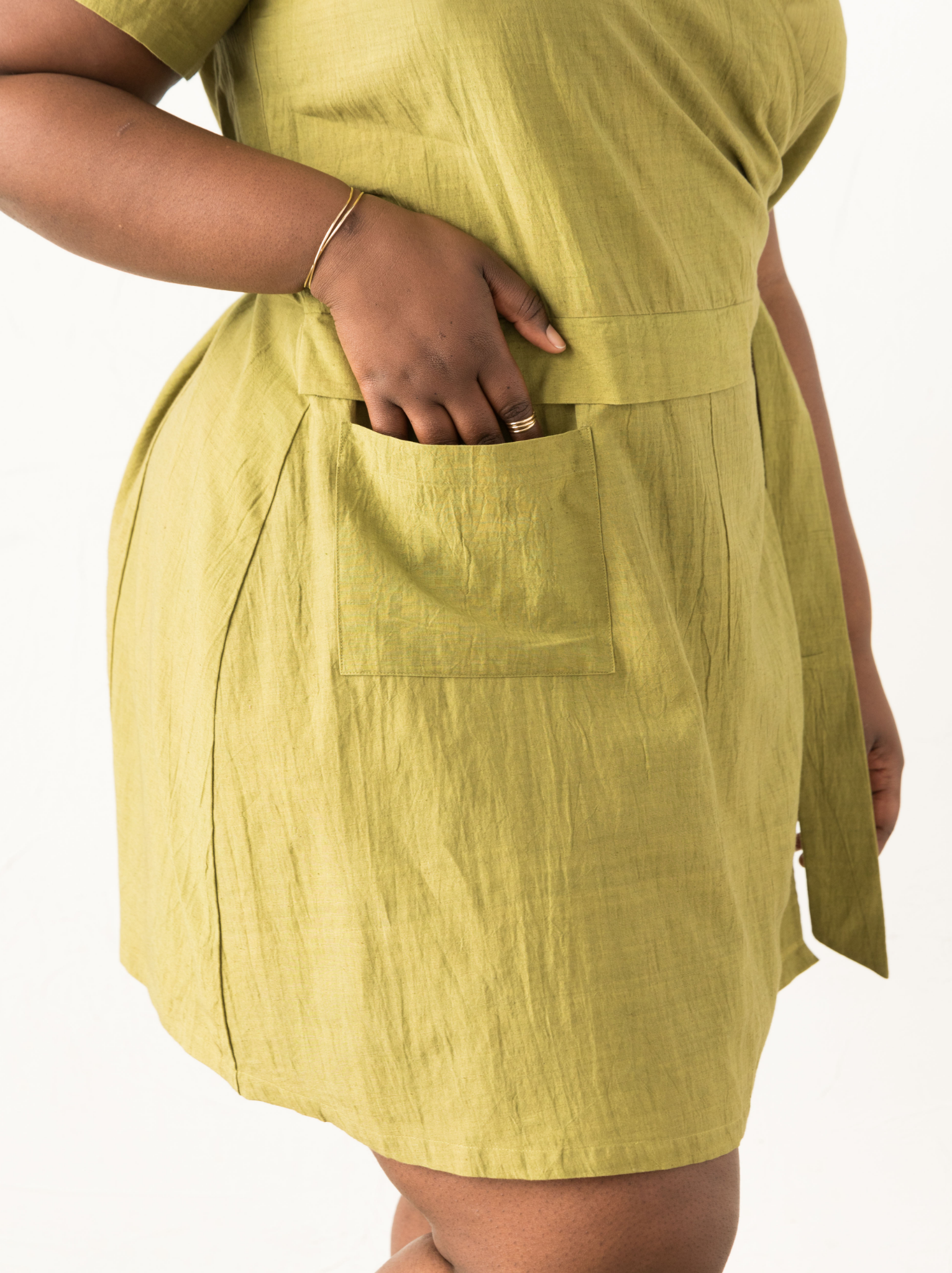 Amy Mini Wrap Dress – ABLE - Main Image