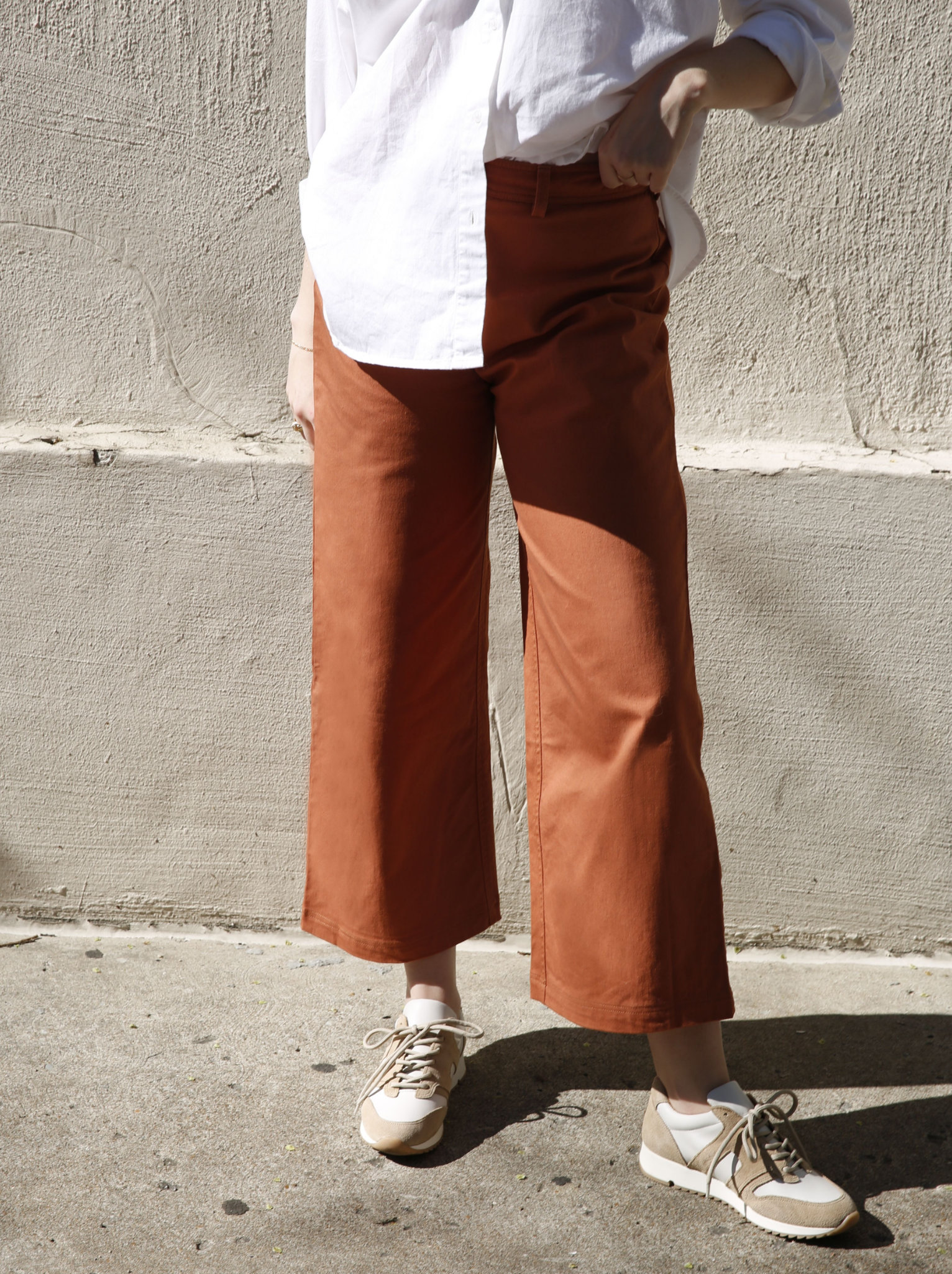 The Emmett Wide-Leg Crop Pant: Welt Pocket Edition