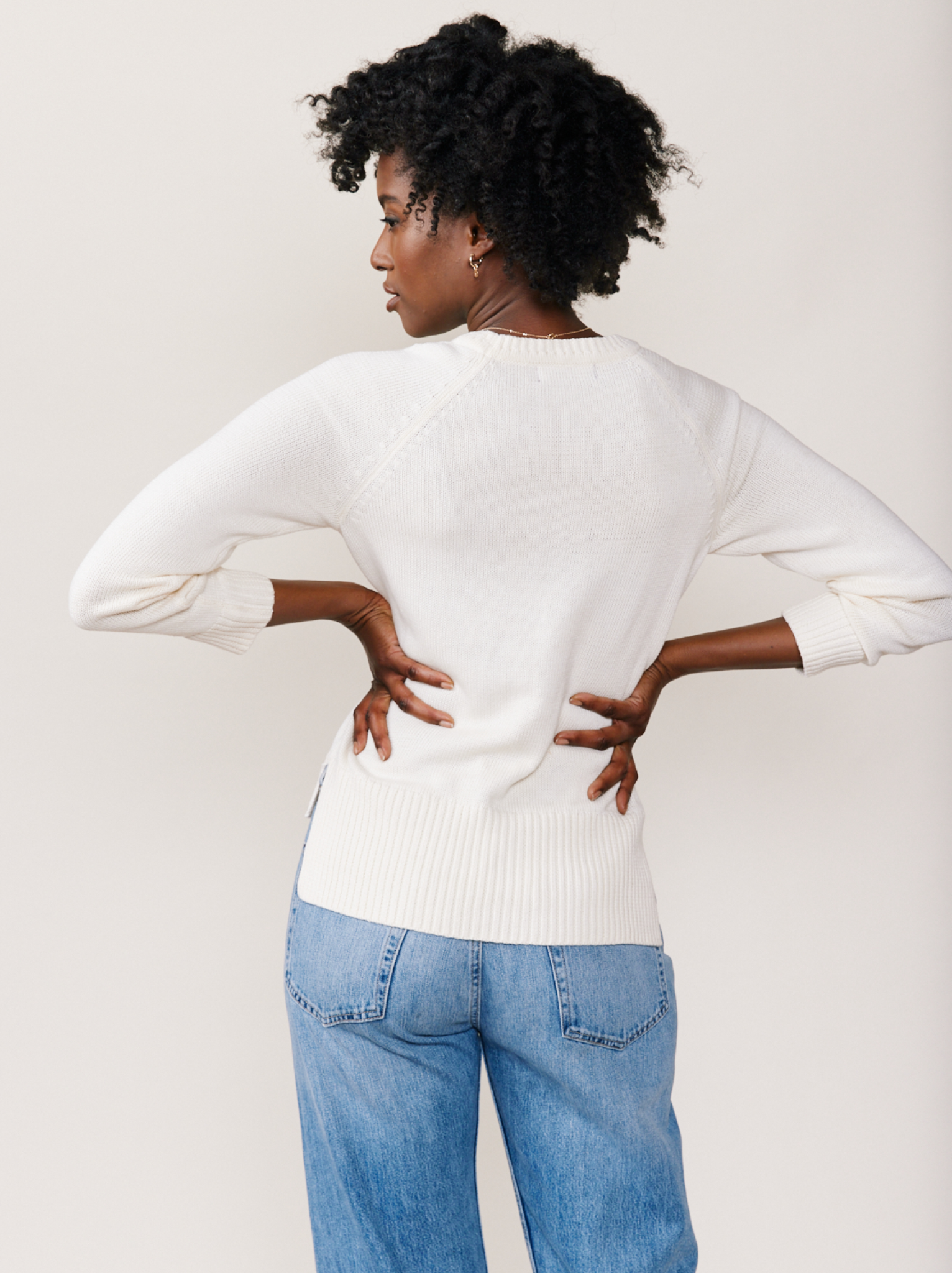 Womens white 2025 sweaters sale
