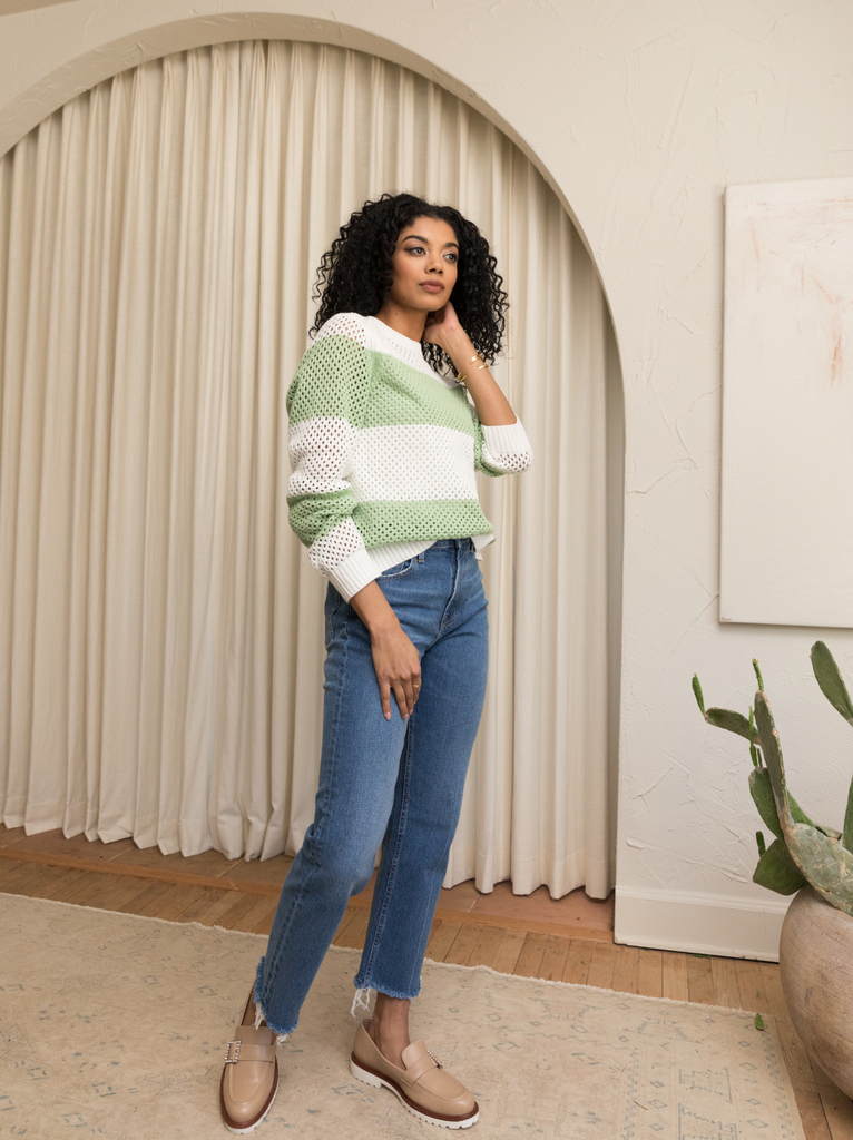 Lifestyle - Almond/Pistachio Stripe