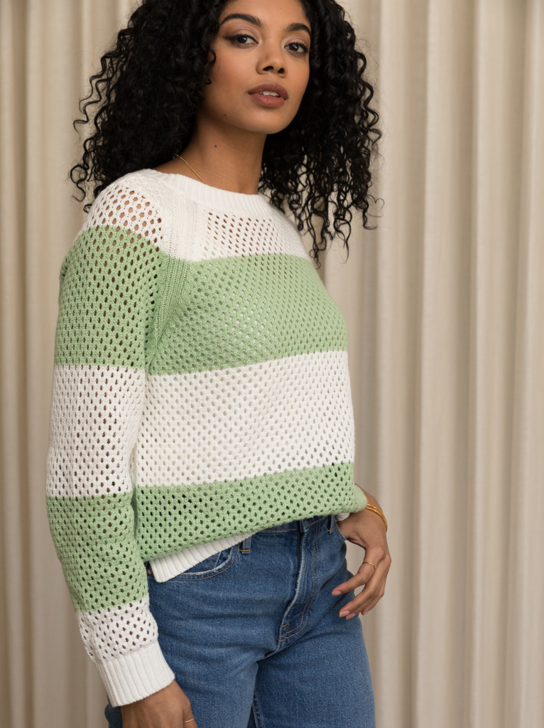 Lifestyle - Almond/Pistachio Stripe